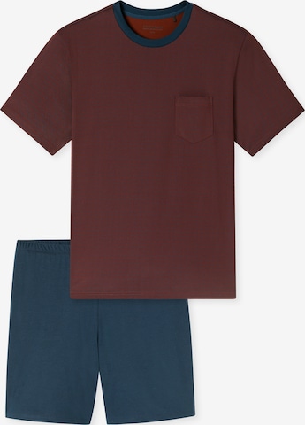 SCHIESSER Short Pajamas 'Comfort Essentials' in Red: front