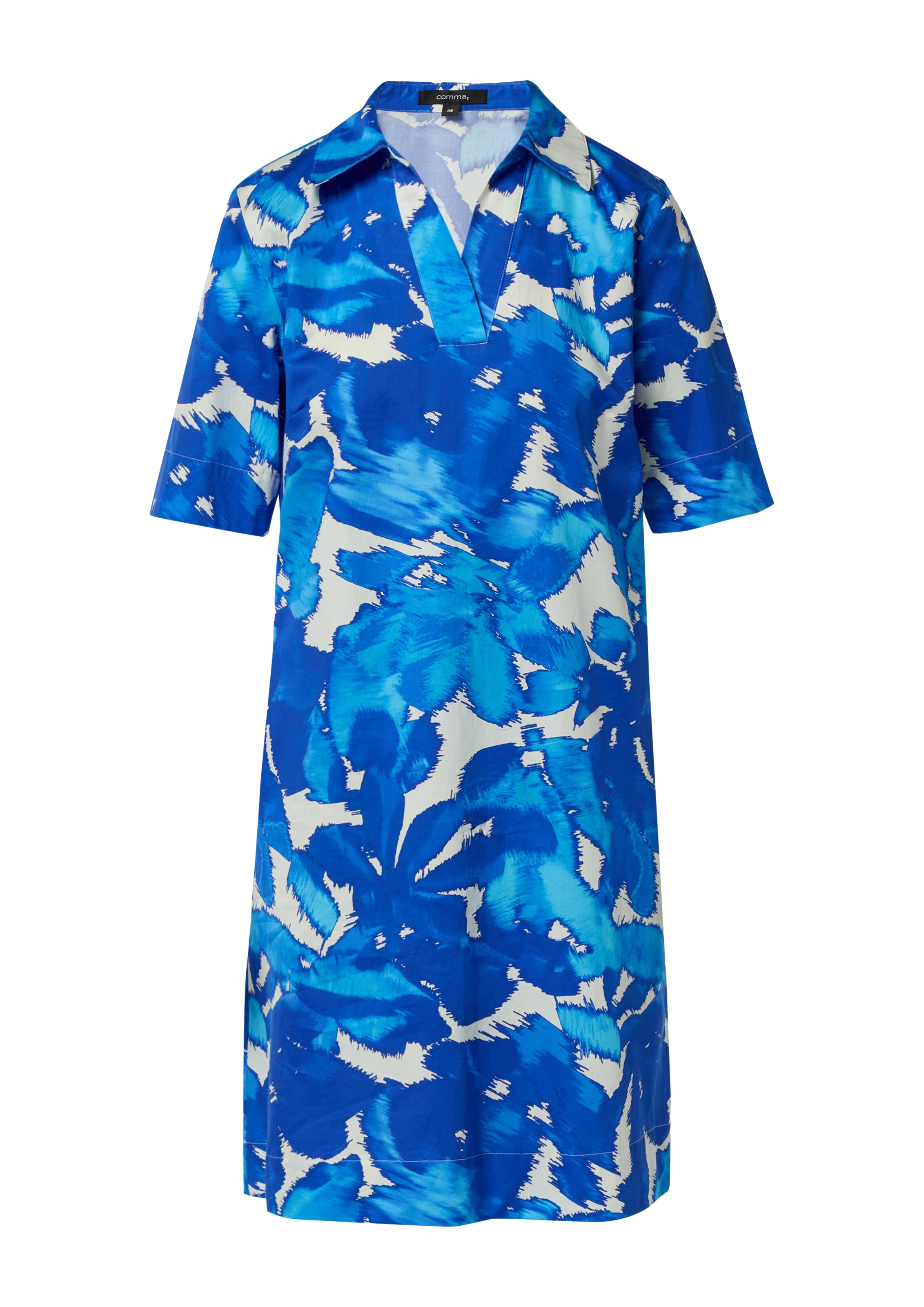 COMMA Платье в Синий: спереди