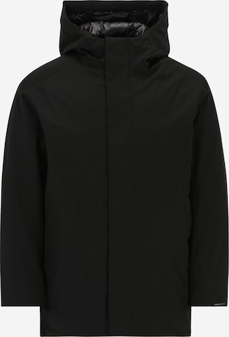 Jack & Jones Plus Weatherproof jacket 'BLAKEEN' in Black: front