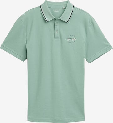 T-Shirt TOM TAILOR en vert : devant
