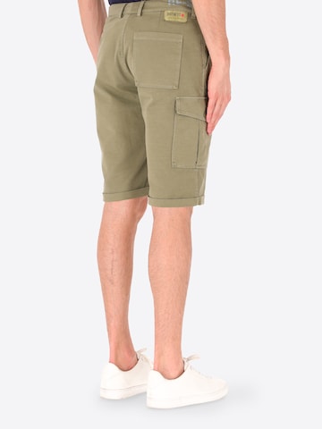 Distretto12 Regular Chino 'Marmi.' in Groen