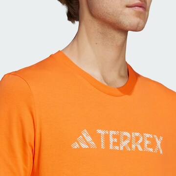 ADIDAS TERREX Performance shirt 'Classic' in Orange