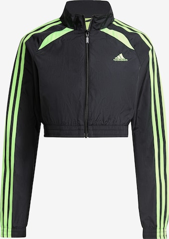 ADIDAS ORIGINALS - Chaqueta de entretiempo 'Teamgeist Adicolor' en negro: frente