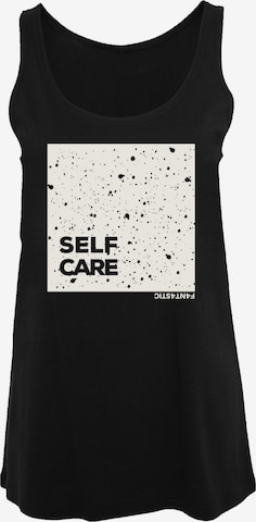 F4NT4STIC Top 'SELF CARE' in Black: front