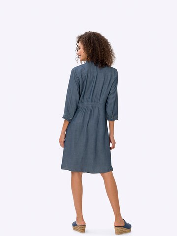 Robe-chemise heine en bleu