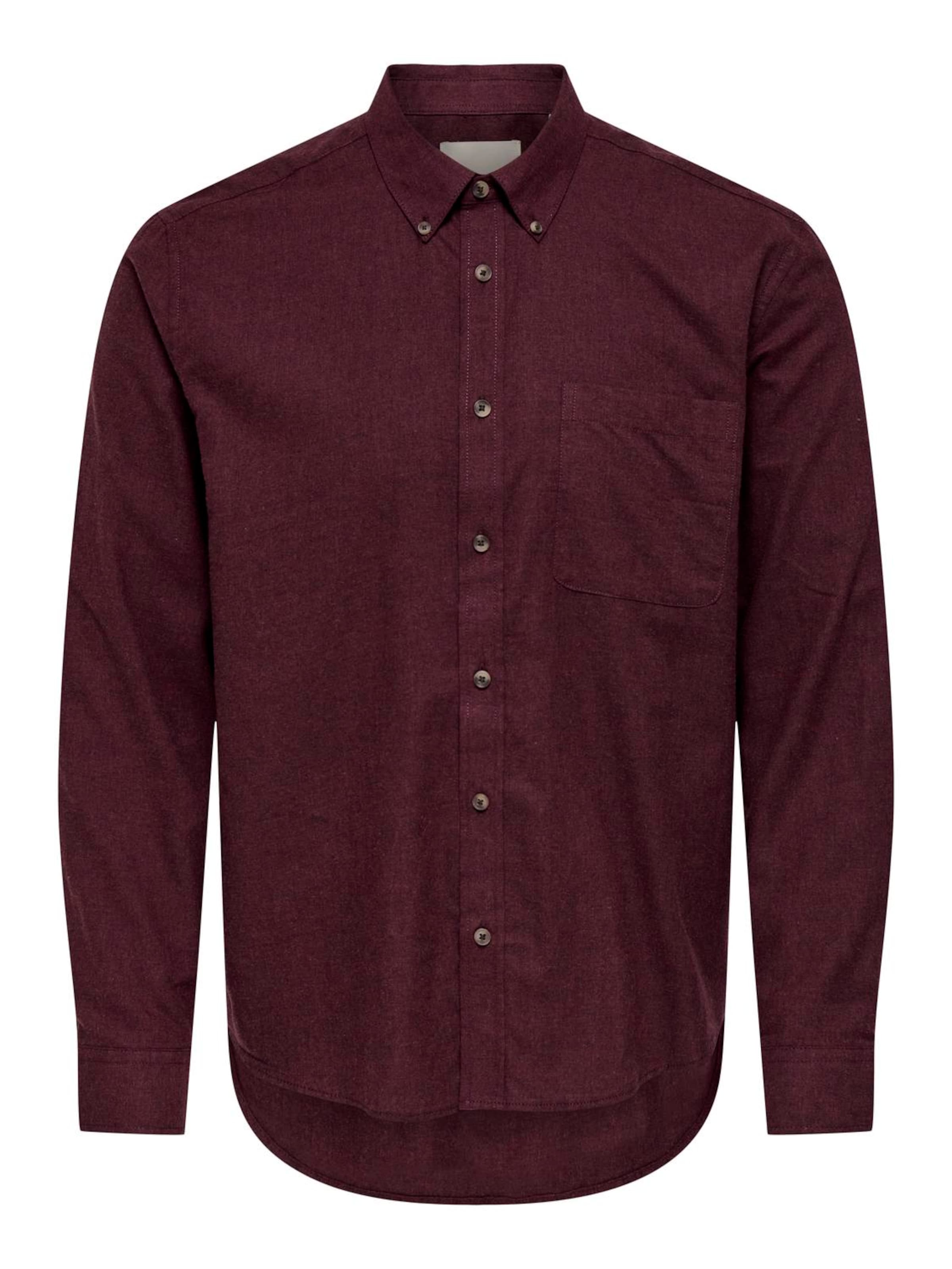 Only & Sons Business Shirt in Dark red, Item view