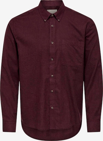 Only & Sons - Camisa 'ONSJUPITER' em vermelho: frente