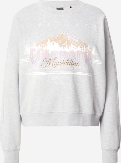 Megztinis be užsegimo 'Eland' iš BOSS, spalva – smėlio spalva / šviesiai pilka / alyvinė spalva / balta, Prekių apžvalga