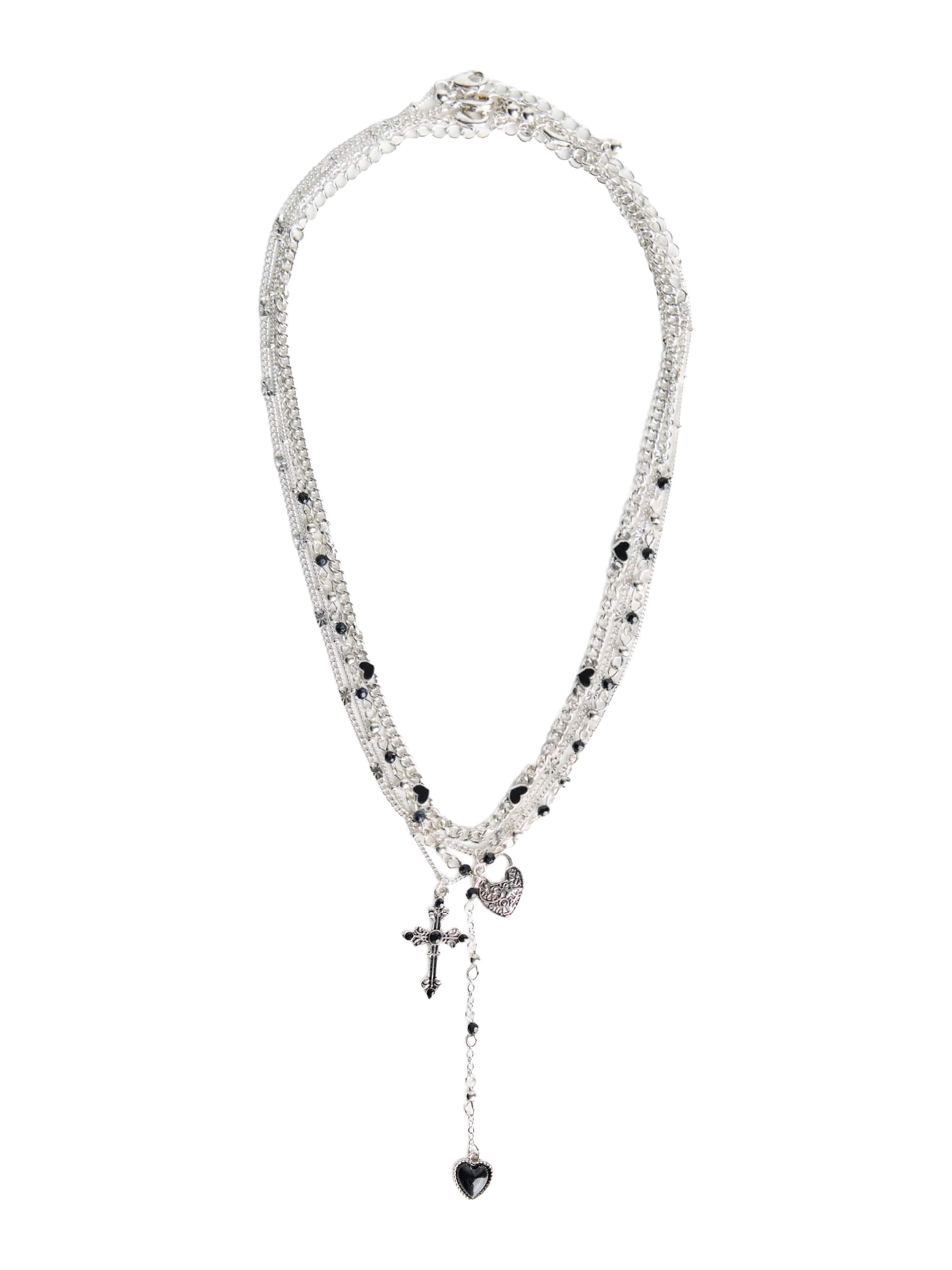 Bershka Lánc - ezüst: elől