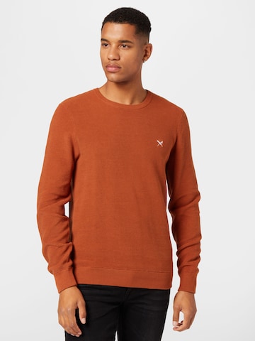 Pull-over Iriedaily en marron : devant