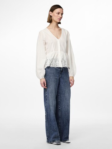 PIECES Bluse 'PCMalica' in Weiß