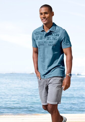 JOHN DEVIN Poloshirt in Blau