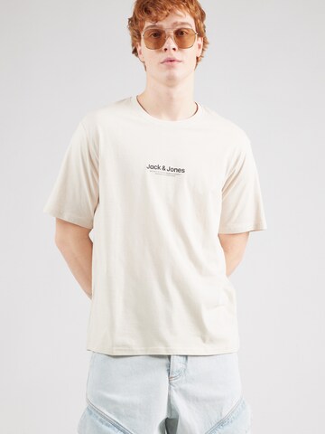 JACK & JONES - Camisa 'JWHVESTERBRO' em bege: frente