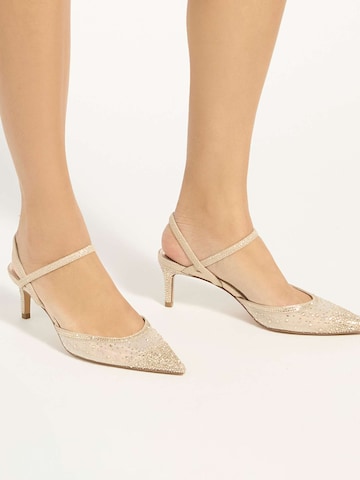Dune LONDON Slingpumps 'CHARISMATIC' in Silber