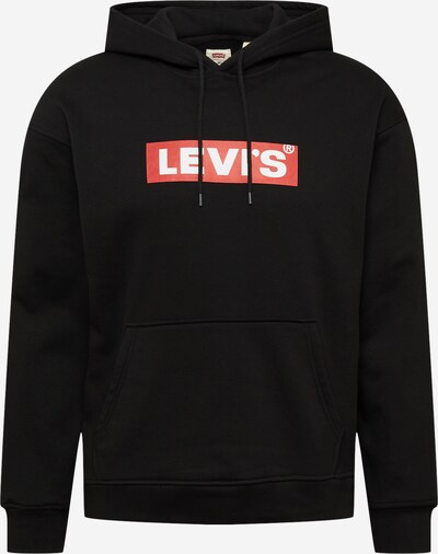 LEVI'S Sweatshirt em granadina / preto / branco, Vista do produto