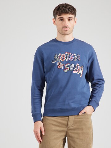 SCOTCH & SODA Sweatshirt in Blue: front