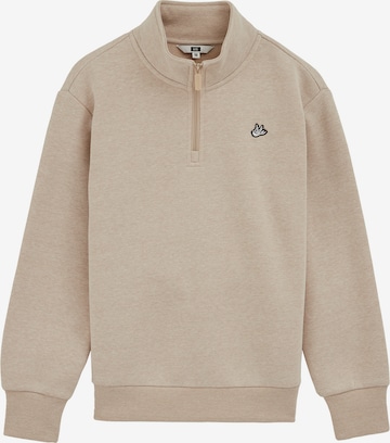 smėlio WE Fashion Megztinis be užsegimo: priekis