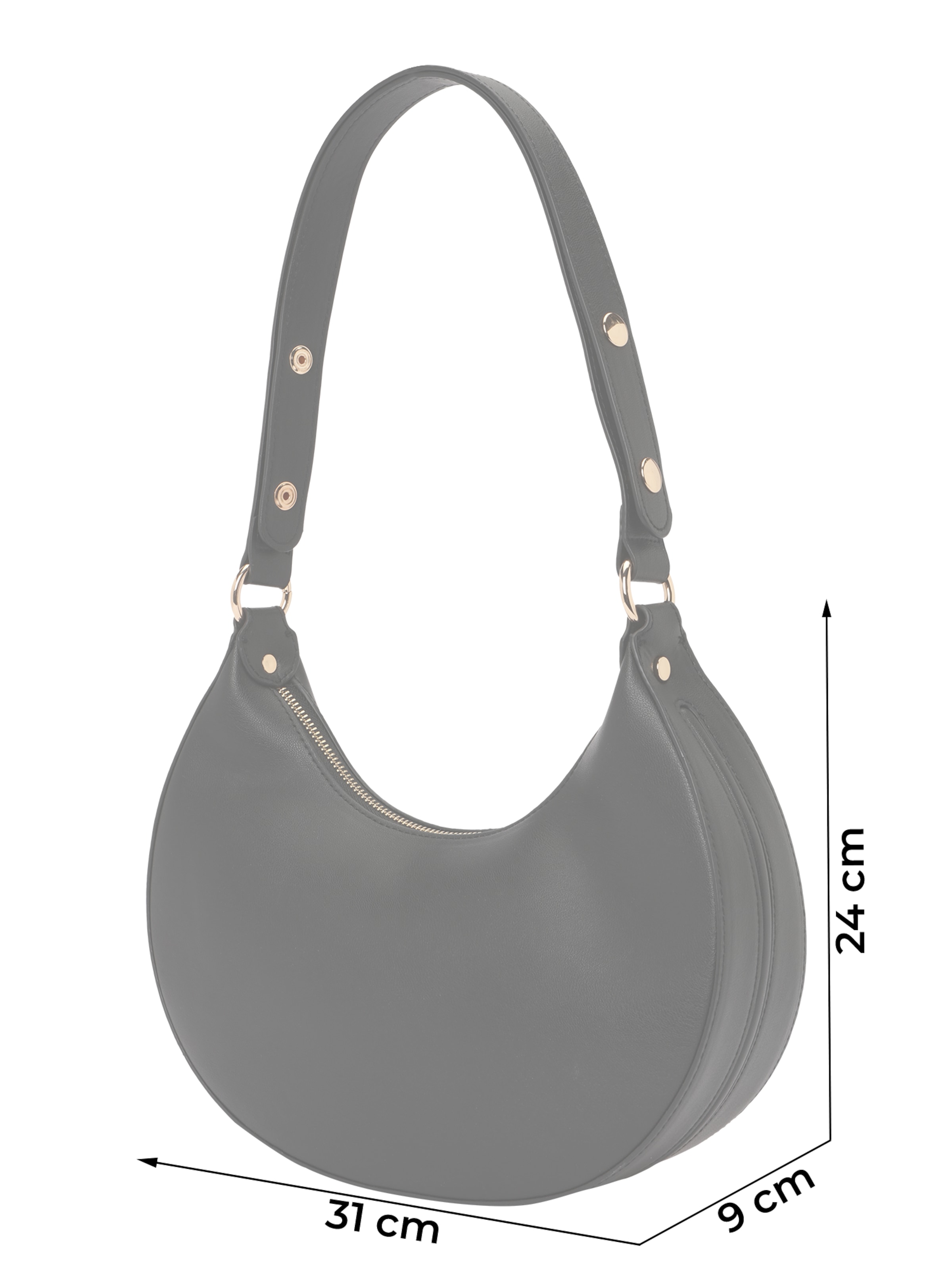 studioselect Schultertasche in Schwarz