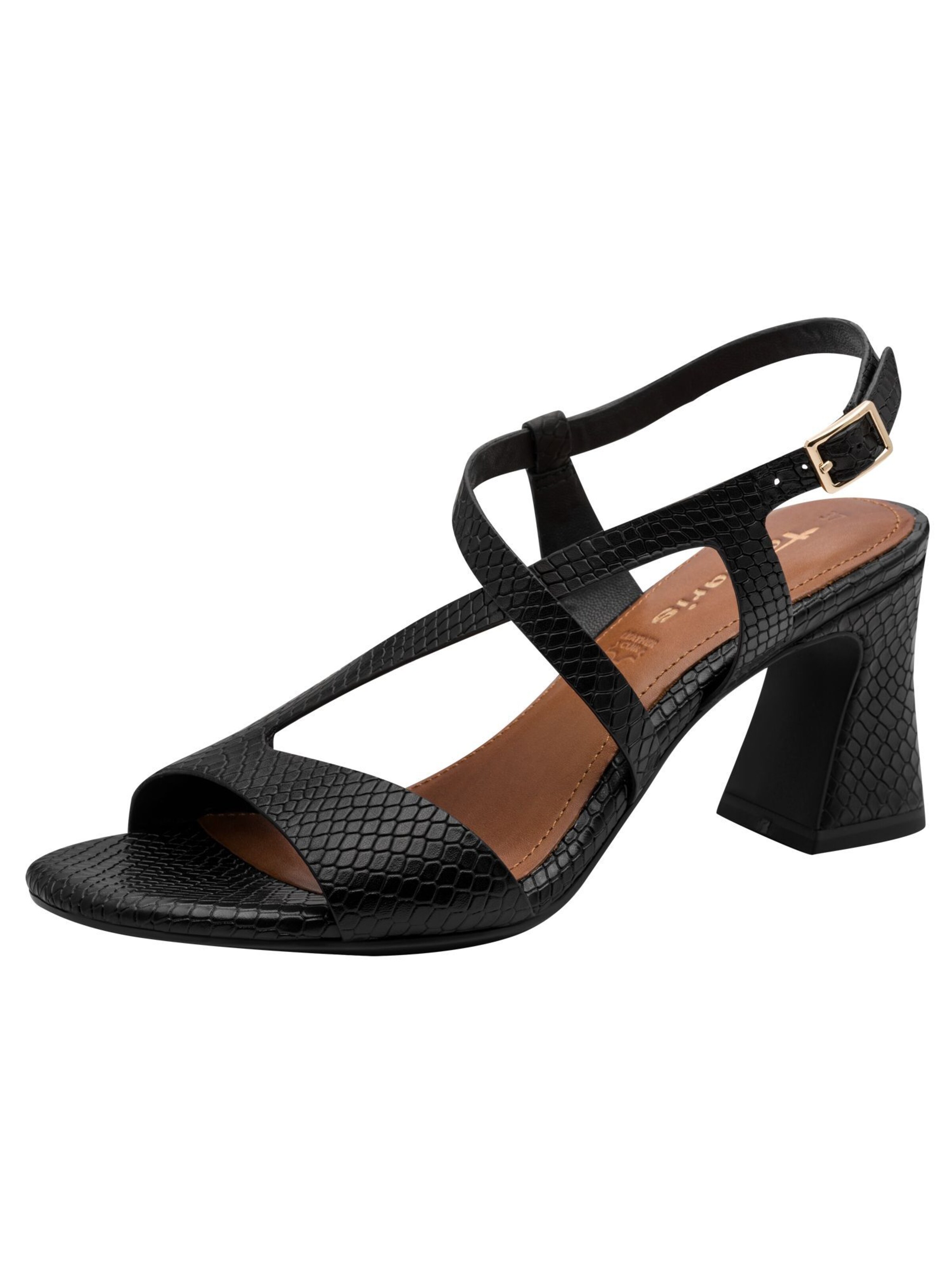 Tamaris Sandalen met riem in Zwart: voorkant