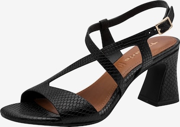 Sandales à lanières Tamaris en noir : devant