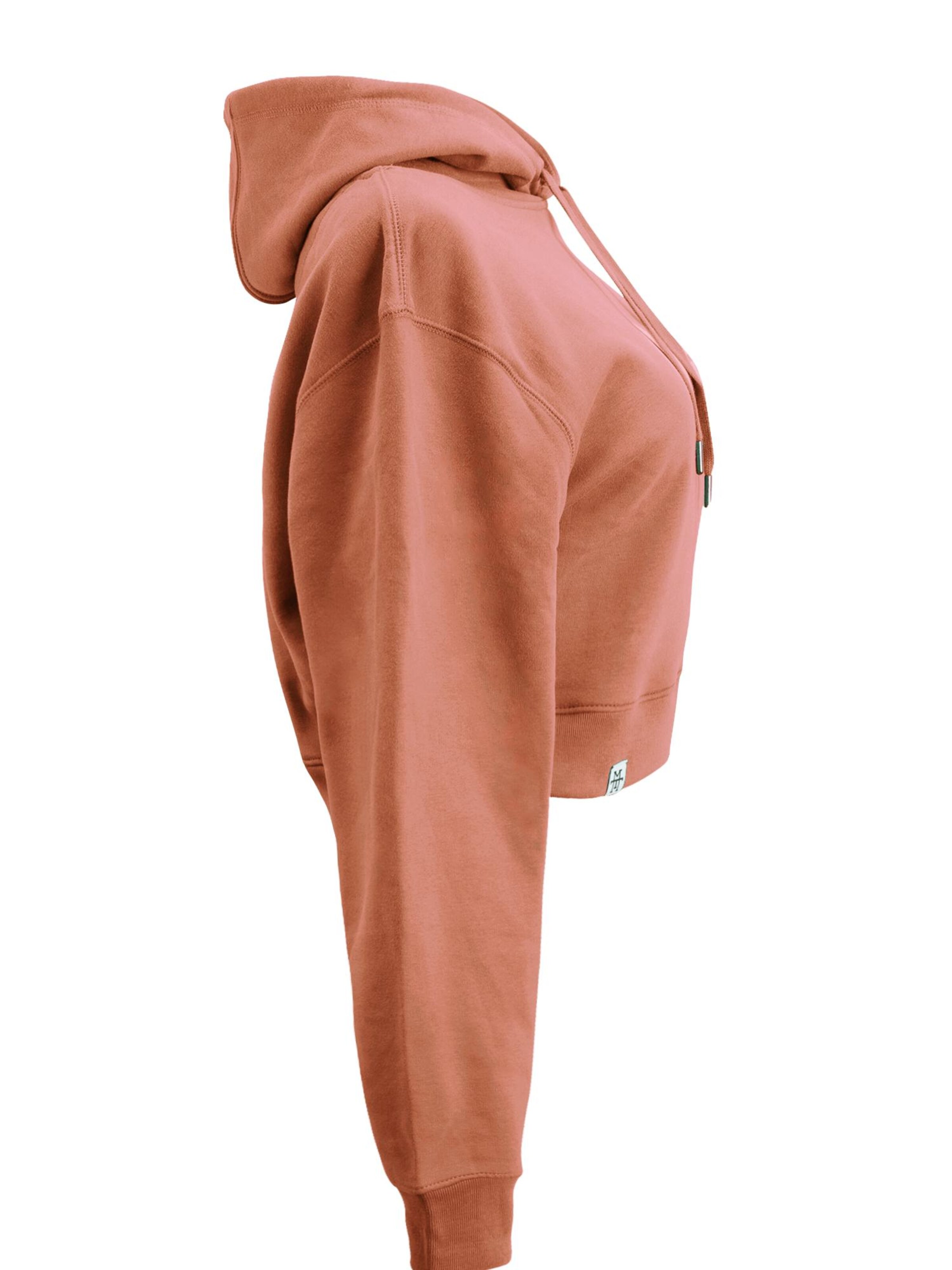 Manufaktur13 Sweatshirt 'Crop Hoodie' in Brown