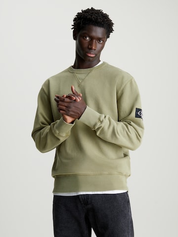 Calvin Klein Jeans Regular Sweatshirt in Grün: predná strana