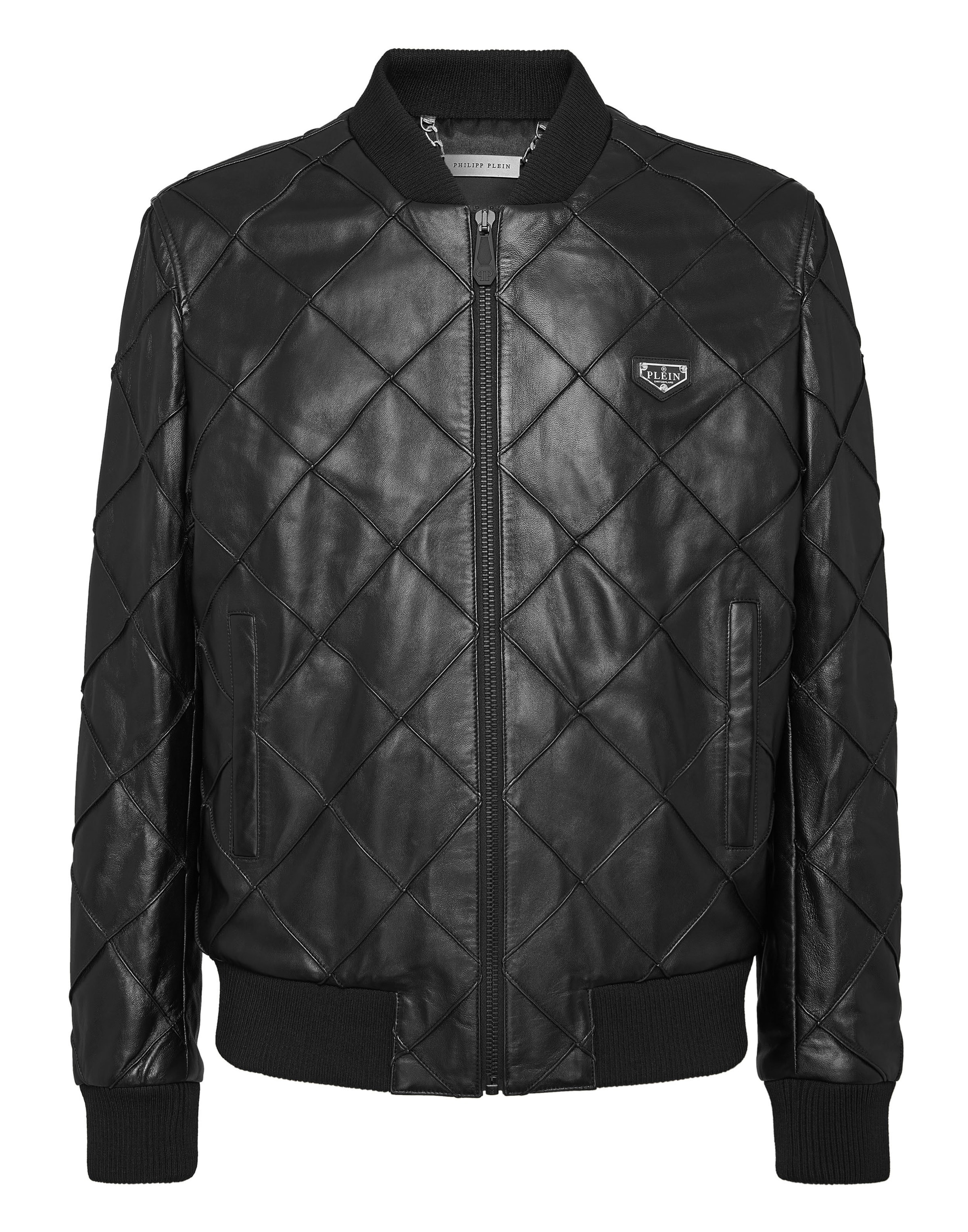 Philipp Plein Jacke in Schwarz: Vorderseite