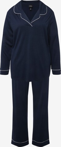 Pantalon de pyjama Ulla Popken en bleu : devant