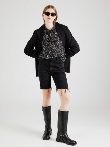 VILA Bluse 'VIKIRSTI IKA' in Schwarz