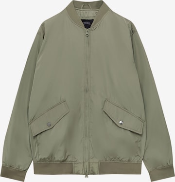 Pull&Bear Between-Season Jacket in Green: front