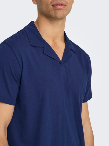 Only & Sons - Camiseta 'ONSABRAHAM' en azul