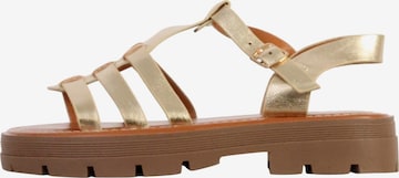 Sandales 'Kindersandalen mit Riemen' Super Mode en or : devant