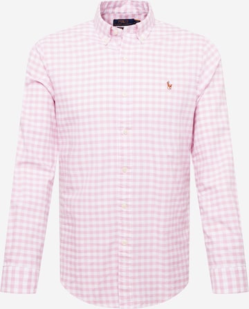 Polo Ralph Lauren Slim fit Overhemd in Roze: voorkant