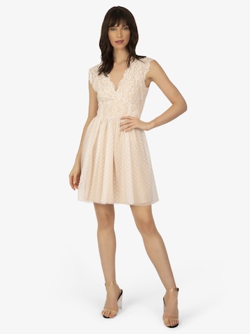 APART Cocktail Dress in Beige: front