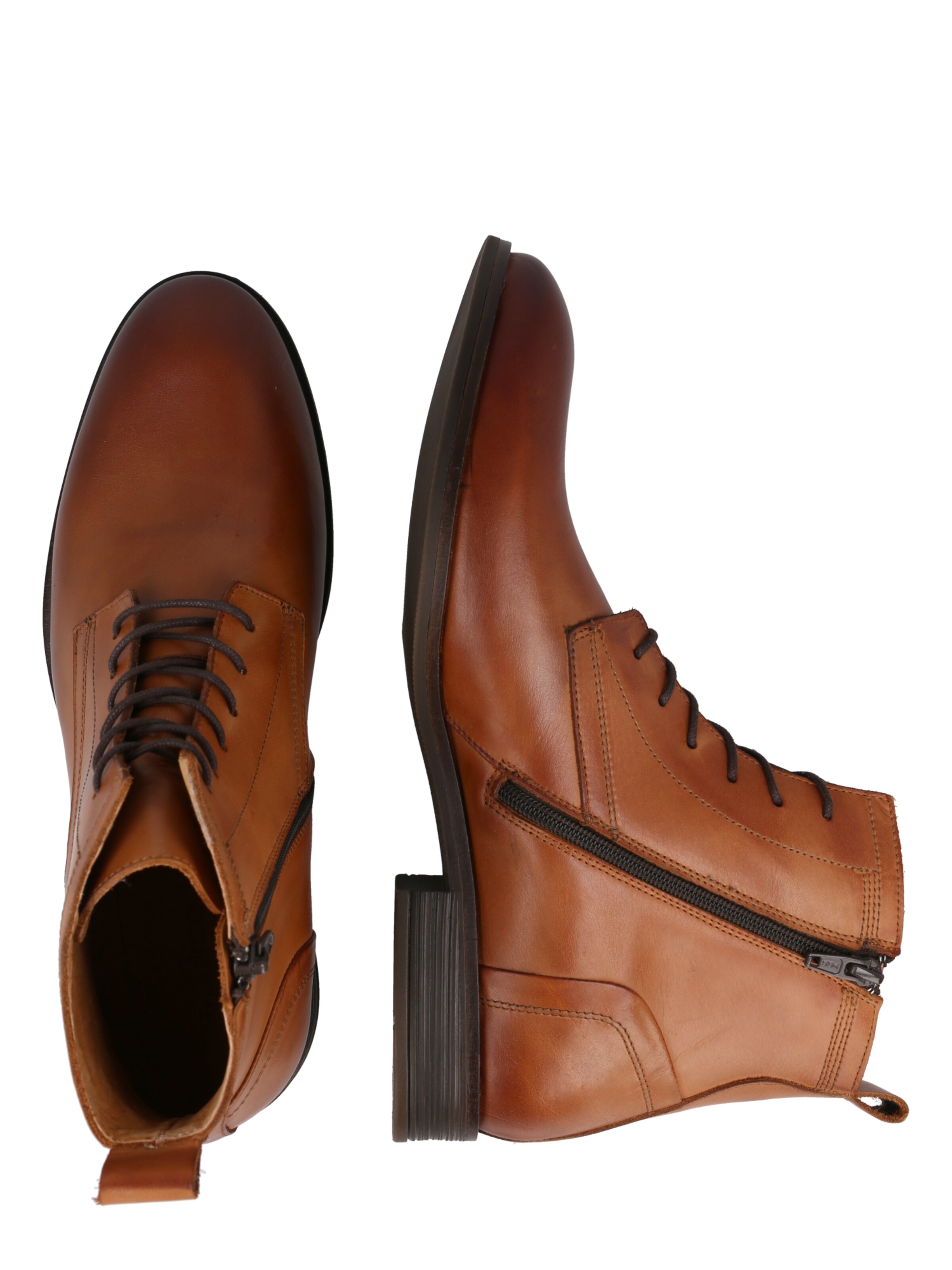 Boots stringati 'Byron' di Bianco in marrone