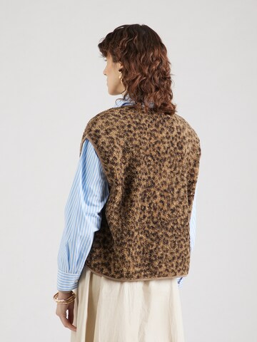 Gilet 'PCKATTY' PIECES en beige
