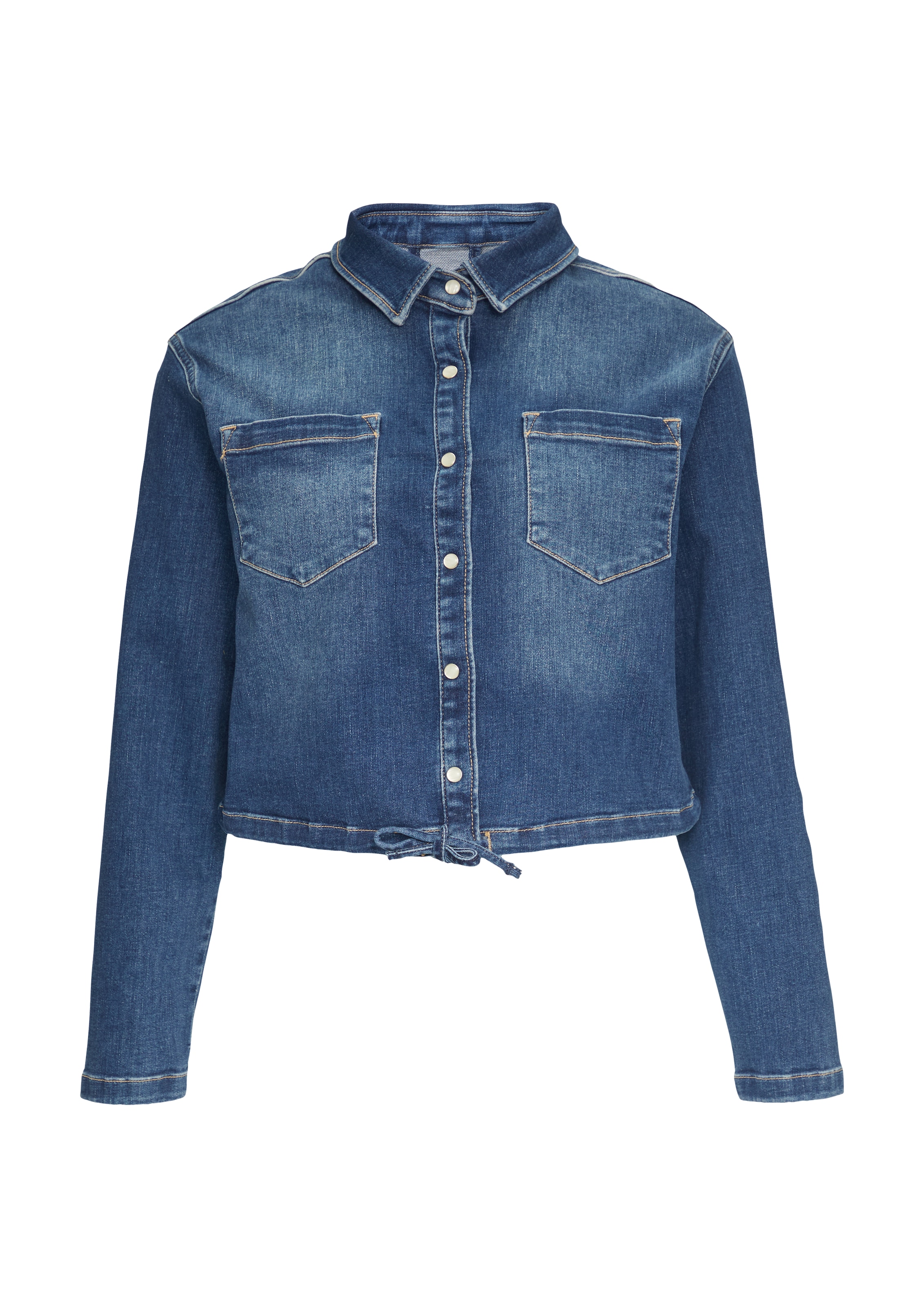 comma casual identity Tussenjas in Blauw: voorkant