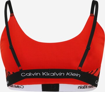 Bustier Soutien-gorge Calvin Klein Underwear Plus en rouge