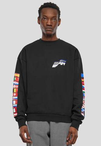 Sweat-shirt MT Upscale en noir : devant