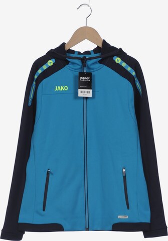 JAKO Sweatshirt & Zip-Up Hoodie in S in Blue: front