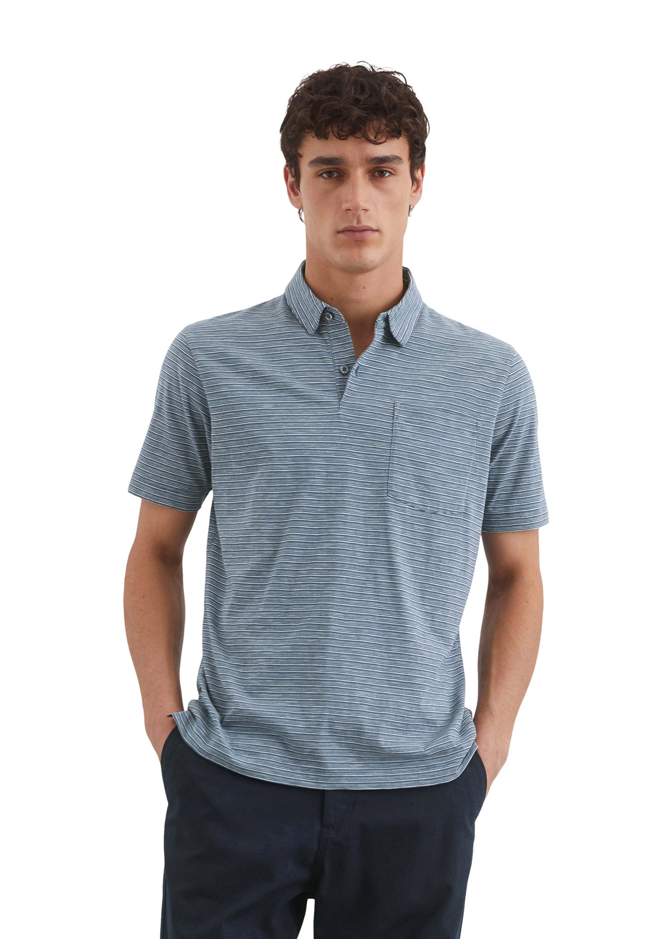 Marc O'Polo Poloshirt in Blau: Vorderseite