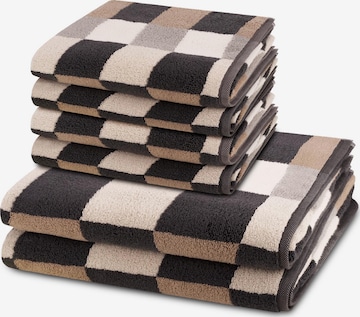 ROSS Towel 'Three Stars' in Grey: front