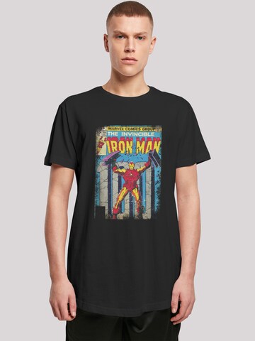 F4NT4STIC T-Shirt 'Marvel Iron Man Cover' in Schwarz: Vorderseite