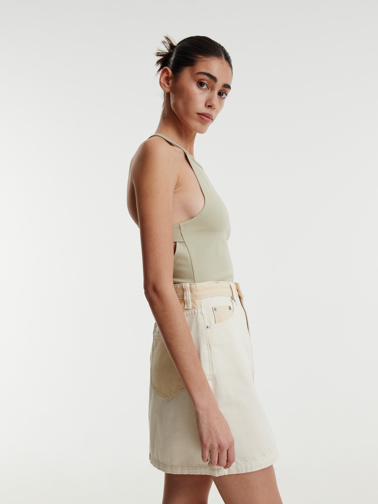 EDITED Shirt body 'Pamela' Groen