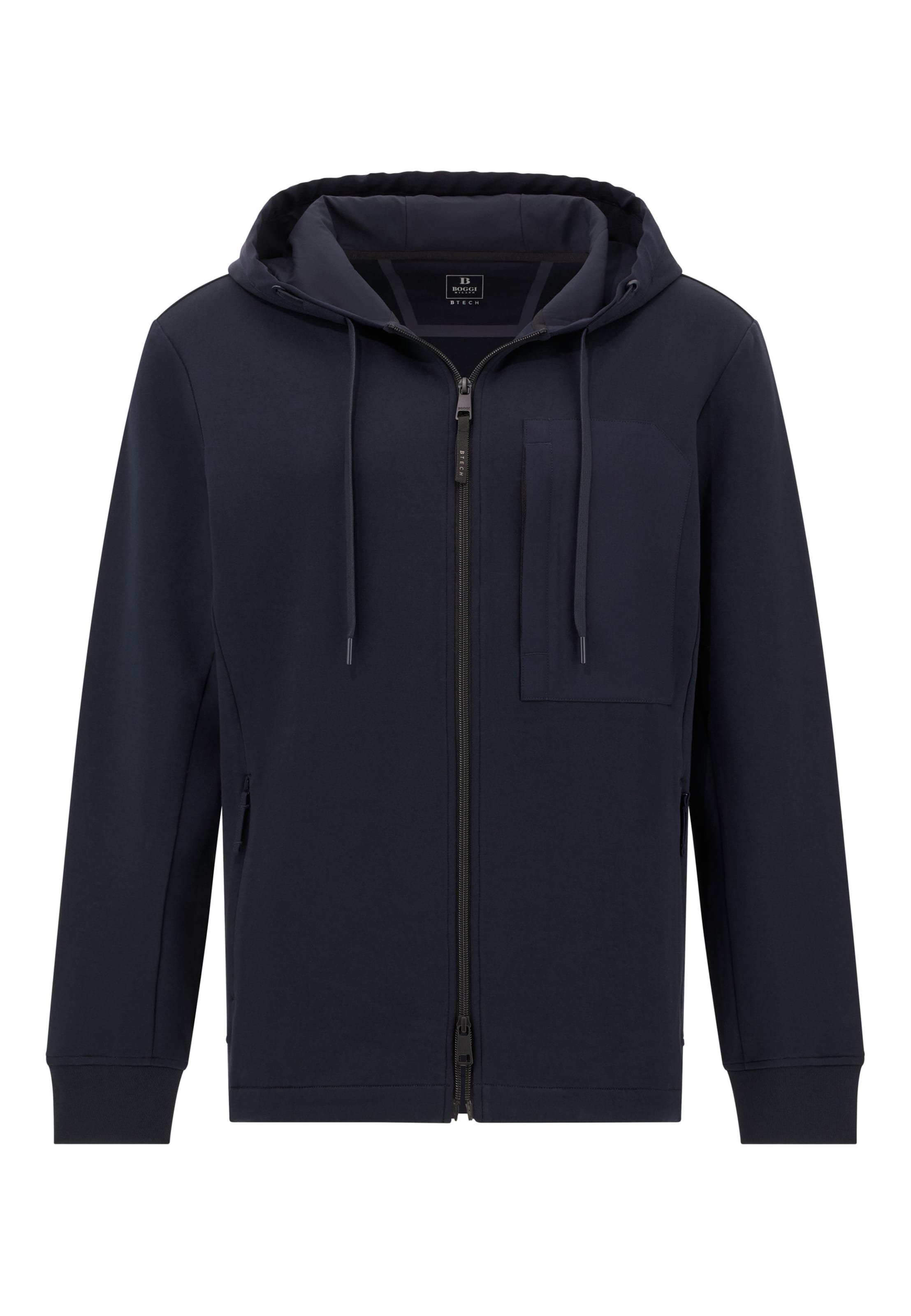 Boggi Milano Bluza rozpinana 'B Tech' w kolorze niebieski: przód