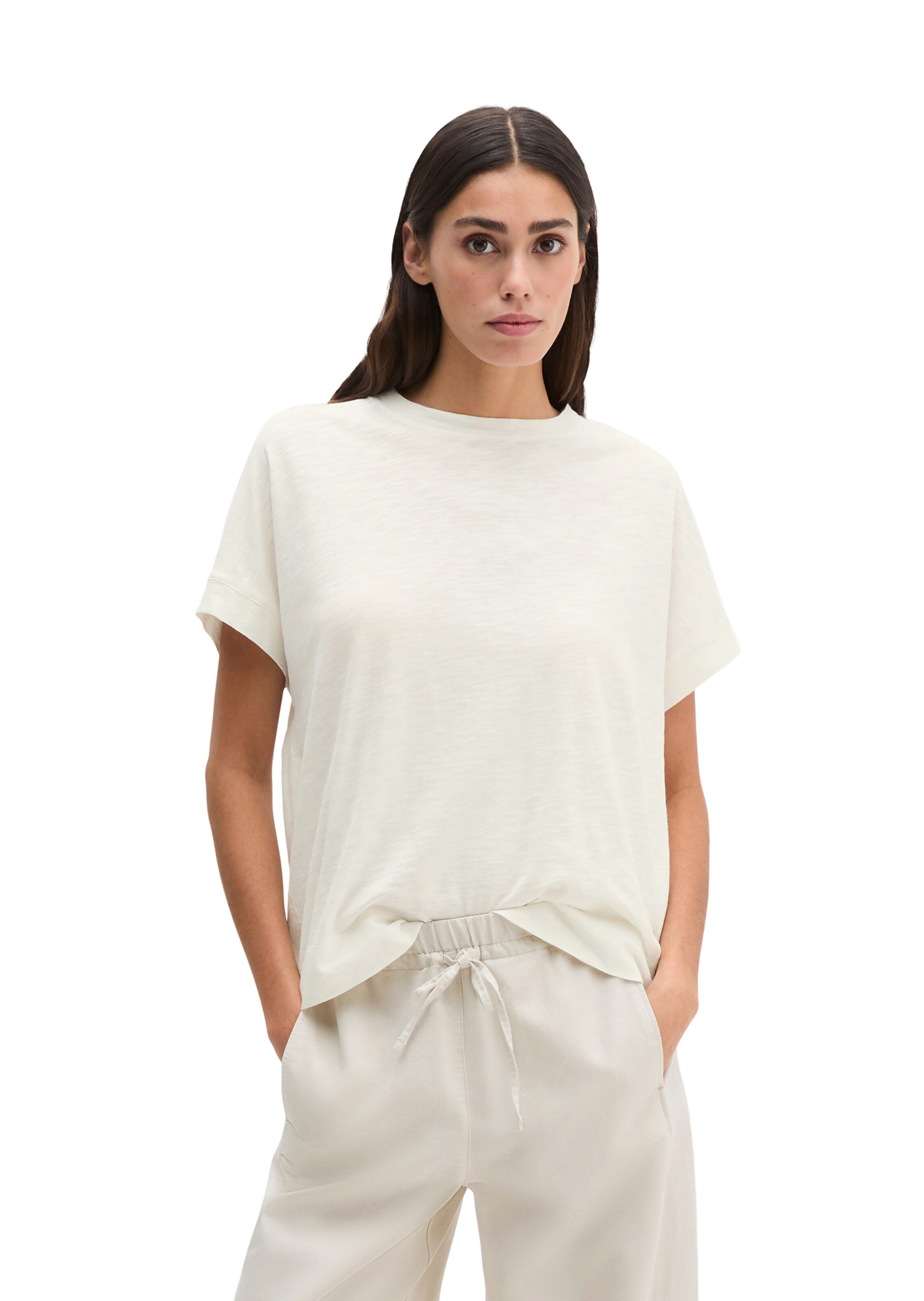 Marc O'Polo Shirt in Wit: voorkant