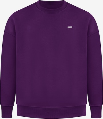 Sweat-shirt 'Riven' Smilodox en violet : devant