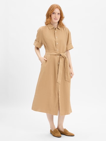 Polo Ralph Lauren Shirt dress in Beige: front