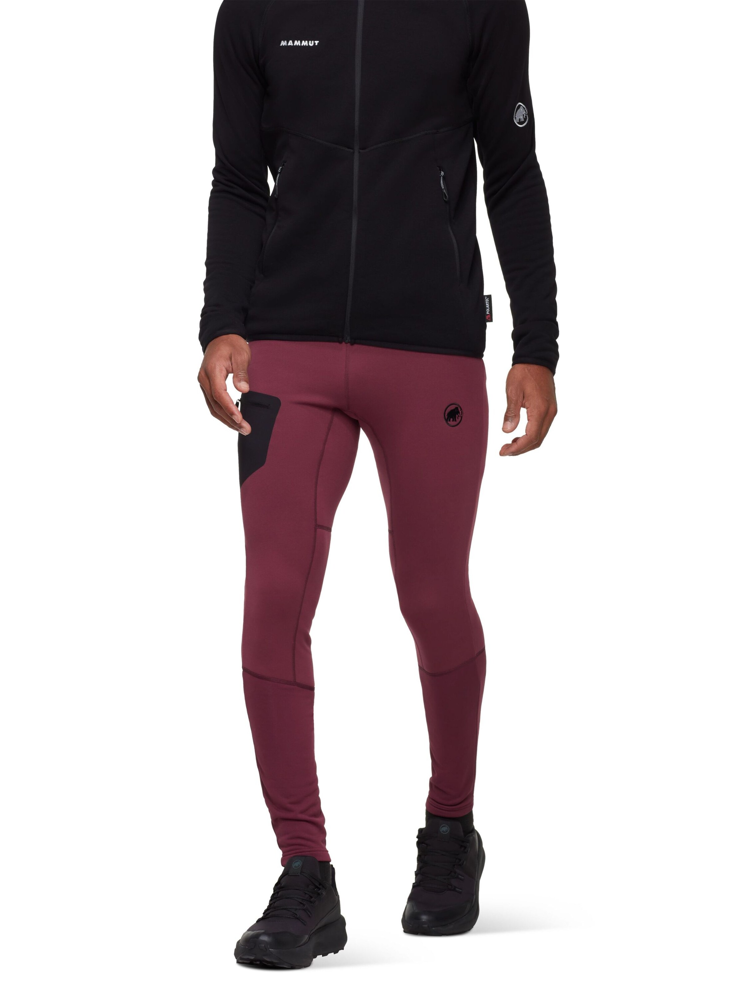MAMMUT Lange Unterhose in Rot: Vorderseite