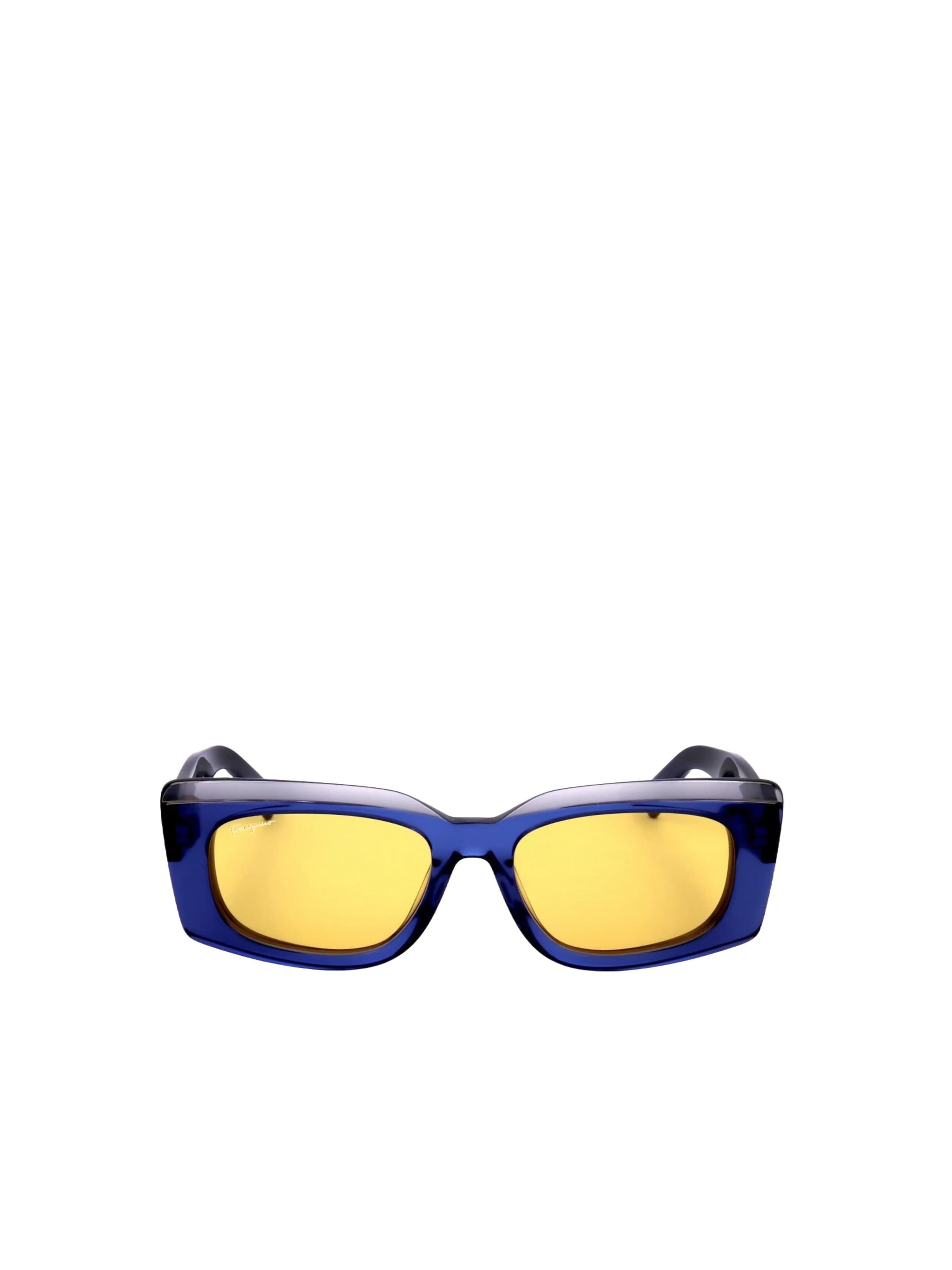 Lunettes de soleil 'SF1079S' FERRAGAMO en bleu : devant